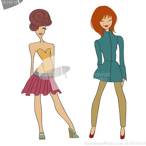 Image of romantic fashion girls