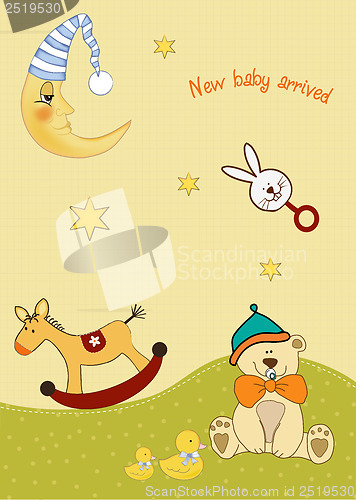 Image of baby arrival card