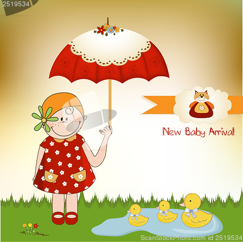 Image of baby arrival card