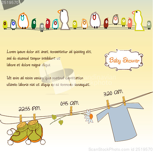 Image of baby shower card