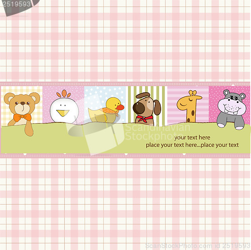 Image of baby shower announcement card