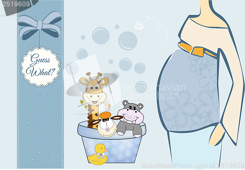 Image of baby boy shower card