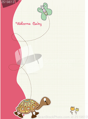 Image of baby shower and announcement card