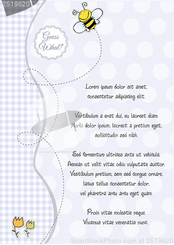 Image of baby boy shower announcement