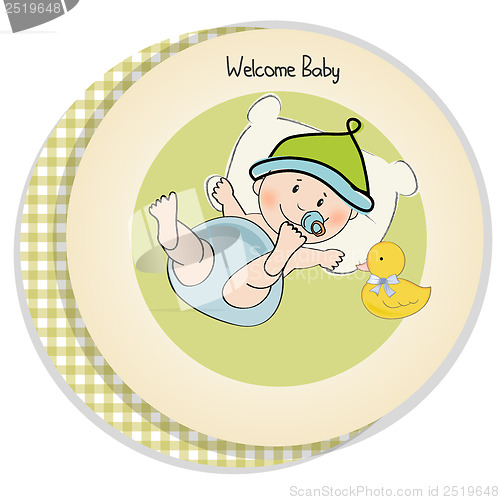 Image of baby boy shower card