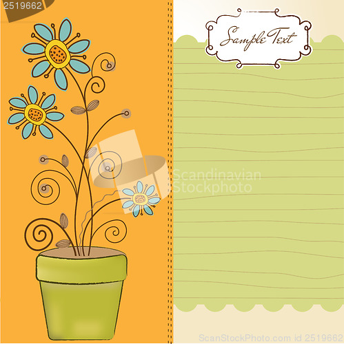 Image of seamless pattern background with flowers