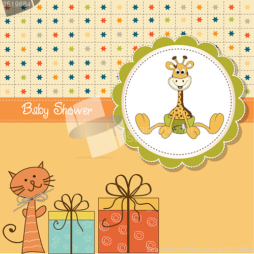 Image of funny cartoon baby shower card