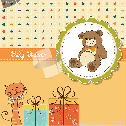 Image of funny cartoon baby shower card