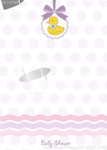 Image of baby shower card with little duck