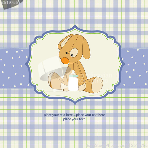 Image of baby shower card with puppy