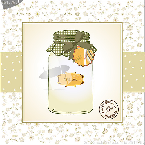 Image of pure biological food jar