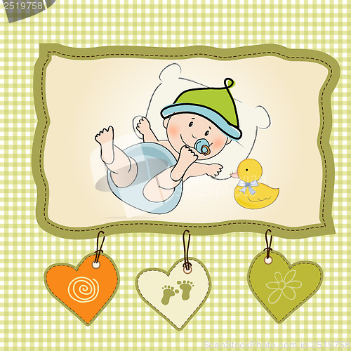 Image of baby boy shower card