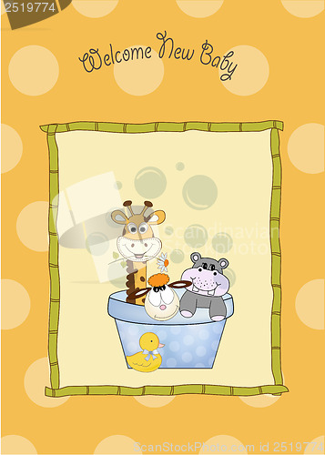 Image of baby boy shower card