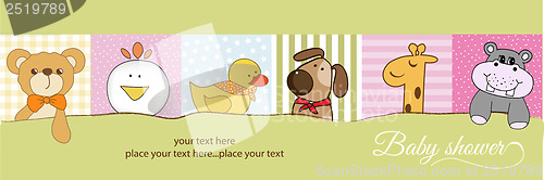 Image of baby shower announcement card