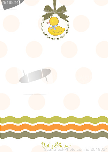 Image of baby shower card with little duck