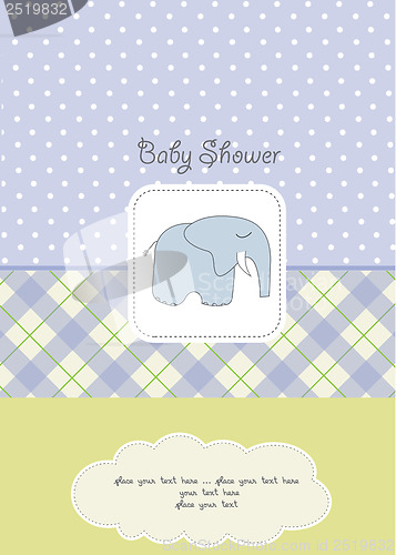 Image of new baby boy announcement card