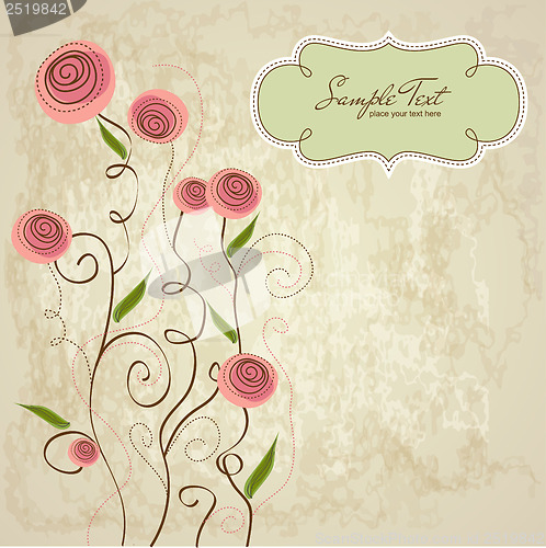 Image of seamless pattern background with flowers