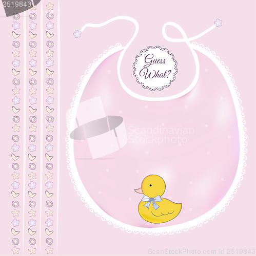 Image of baby shower card with little duck