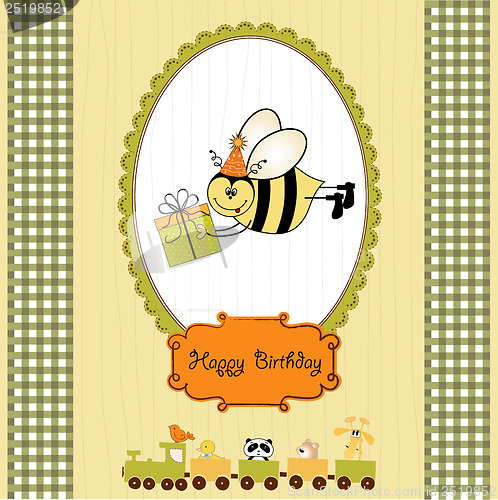 Image of birthday card with bee