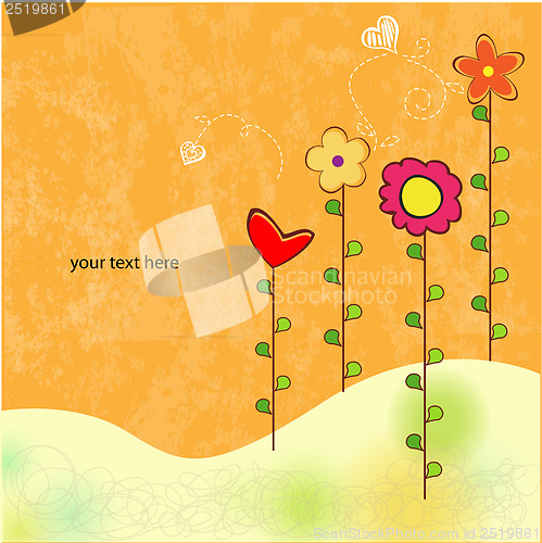 Image of seamless pattern background with flowers