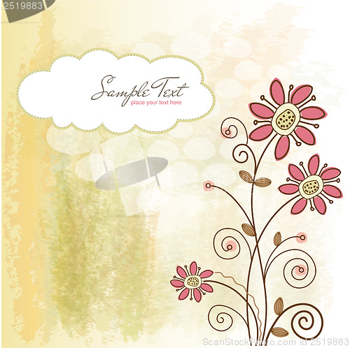 Image of seamless pattern background with flowers