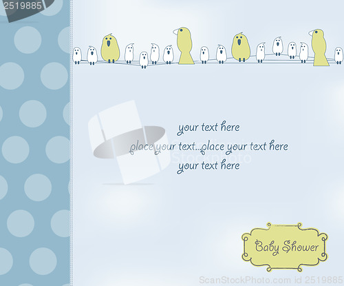 Image of new baby boy shower card