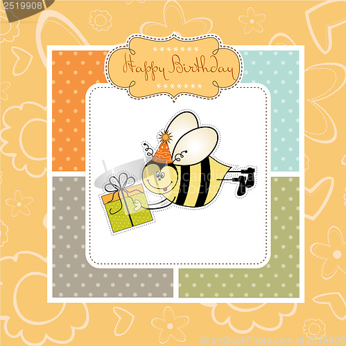 Image of birthday card with bee