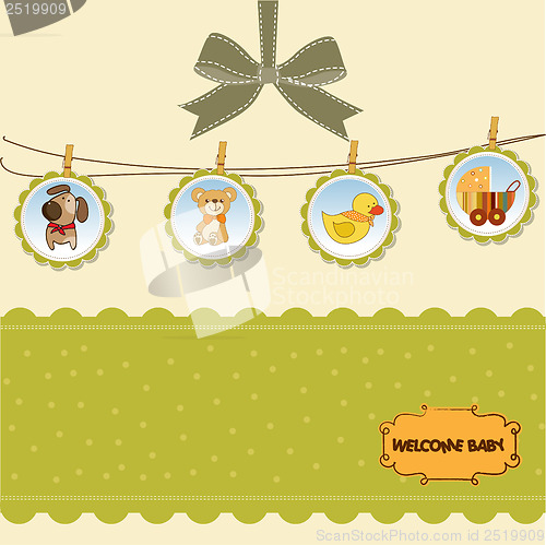 Image of new baby announcement card