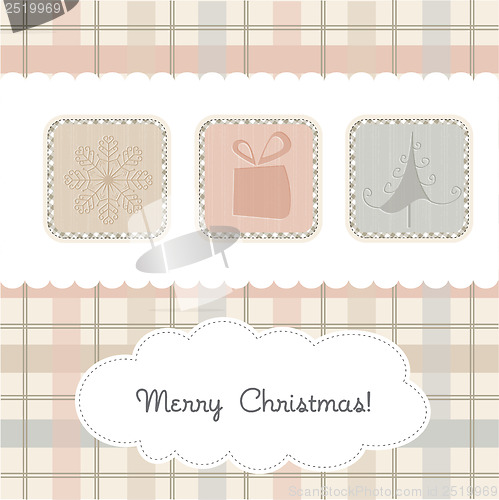 Image of Delicate Christmas greeting card