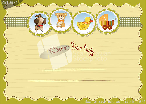 Image of new baby announcement card