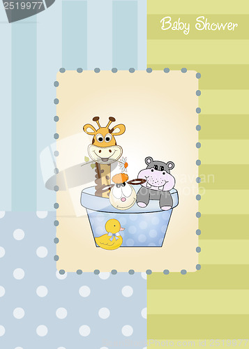 Image of baby boy shower card