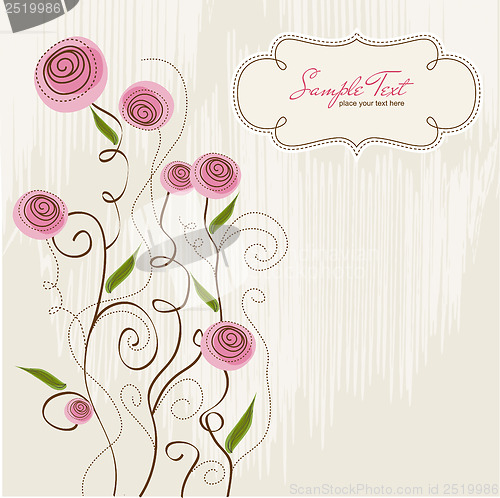 Image of seamless pattern background with flowers