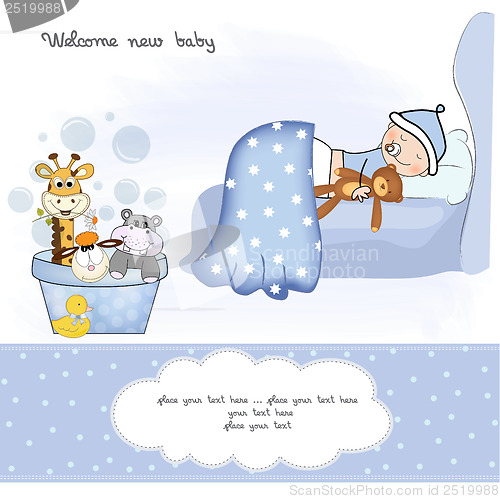 Image of welcome new baby boy