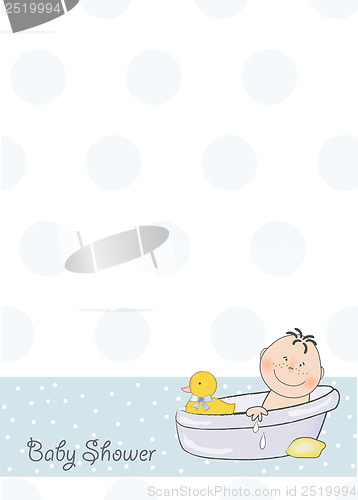 Image of baby boy shower card