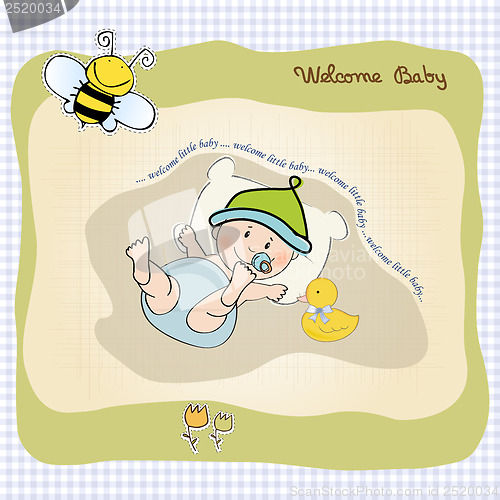 Image of baby boy shower card