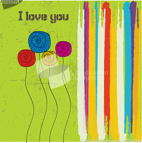 Image of i love you - valentine card