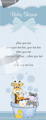 Image of baby boy shower card