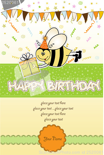 Image of birthday card with bee