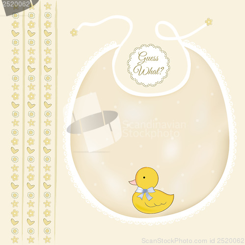 Image of baby shower card with little duck