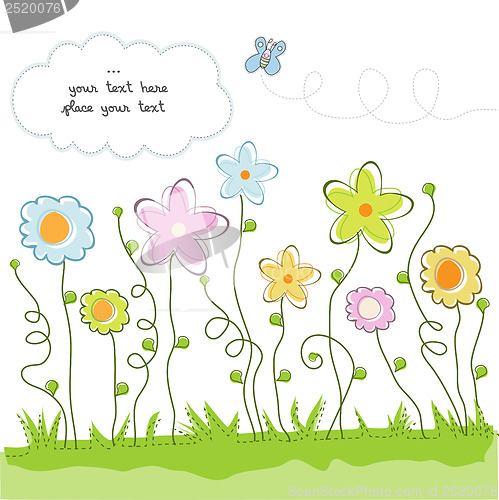 Image of Cute floral background