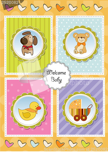 Image of new baby announcement card