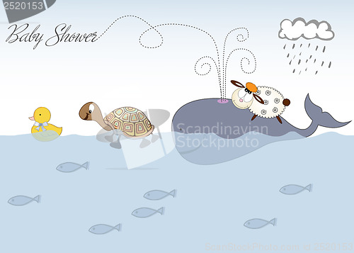 Image of baby shower announcement