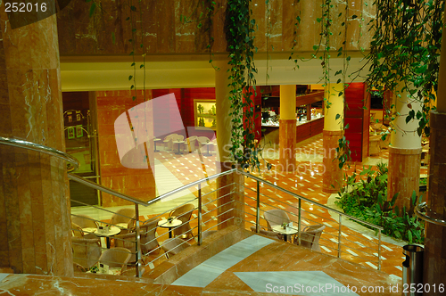 Image of Hotel lobby and stairs