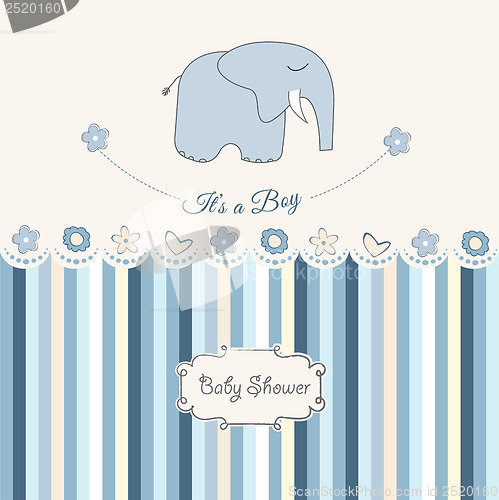 Image of new baby boy announcement card