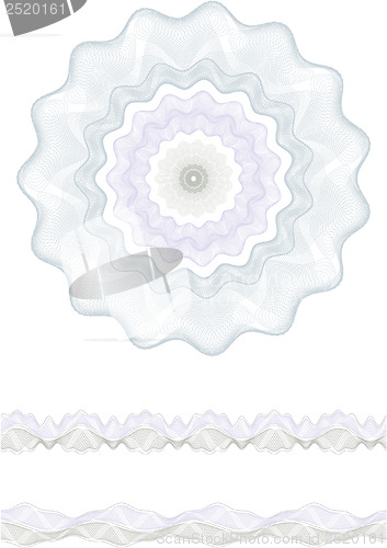 Image of rosette, border