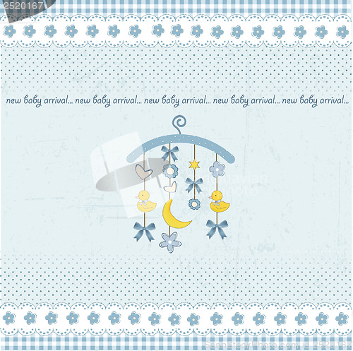Image of welcome baby announcement card