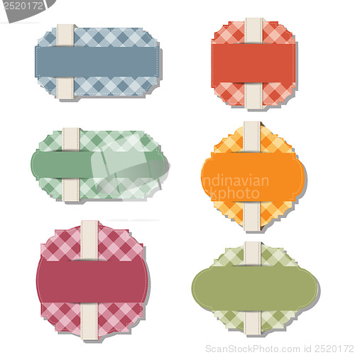 Image of Label items set isolated on white format