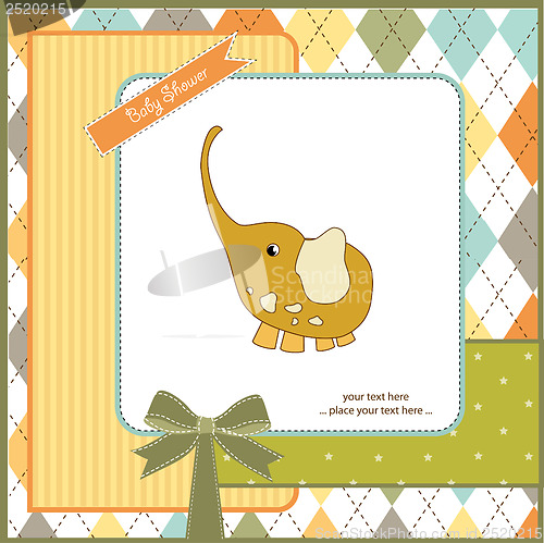 Image of romantic baby announcement card