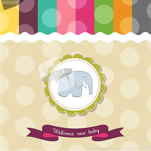 Image of romantic baby announcement card