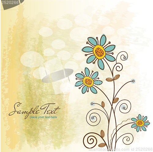 Image of seamless pattern background with flowers